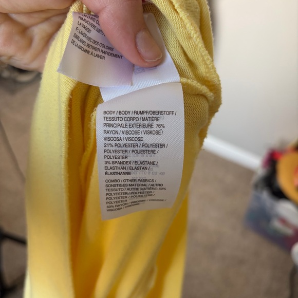 Peace Love World 'Happy Soul' Yellow Sweatshirt, XS - Picture 12 of 14